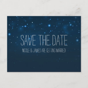 Sterrennacht Sky Celestial Save the Date Briefkaar Aankondigingskaart