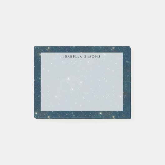 Sterrennacht Sky | Donkerblauw Post-it® Notes (Voorkant)
