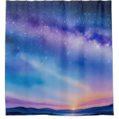 Sterrennacht Sky Douchegordijn (Voorkant)