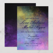 Sterrennacht Sky - Elegant Wedding Kaart (Voorkant / Achterkant)