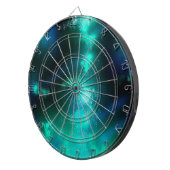 Sterrennacht Sky Emerald Green Dartboard Dartbord (Voorkant Rechts)
