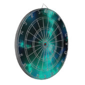 Sterrennacht Sky Emerald Green Dartboard Dartbord (Voorkant Links)