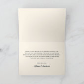 Sterrennacht Sky Galaxy Mountain Script Bruiloft Bedankkaart (Binnen)