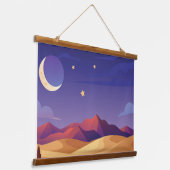 Sterrennacht sky hangend wandkleed (Gebogen)