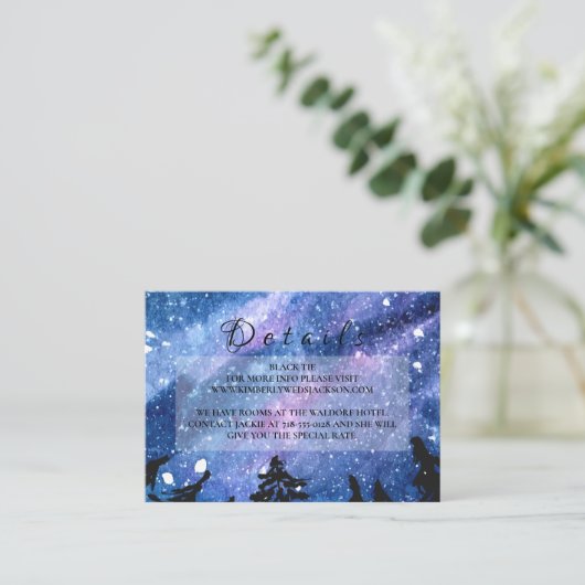 Sterrennacht Sky Informatiekaartje (Staand voorkant)