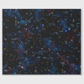 Sterrennacht sky met planeten cadeaupapier (Vlak)