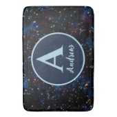 Sterrennacht sky met sterren en planeten doormat badmat (Voorkant Verticaal)
