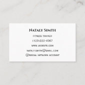 Sterrennacht sky met sterren en planeten visitekaartje (Achterkant)