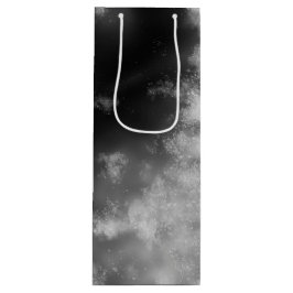 Sterrennacht Sky Monochrome Grey Birthday Gift Bag Wijn Cadeautas