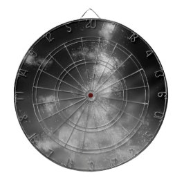 Sterrennacht Sky Monochrome grijs dartboard Dartbord