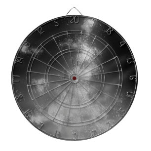 Sterrennacht Sky Monochrome grijs dartboard Dartbord