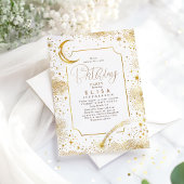 Sterrennacht Sky Moon Mystieke Hemelvaart Verjaard Kaart