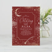 Sterrennacht Sky Moon Mystieke Hemelvaart Verjaard Kaart (Staand voorkant)