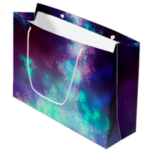 Sterrennacht Sky Neon Licht Birthday Gift Bag Groot Cadeauzakje