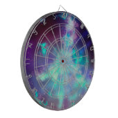 Sterrennacht Sky Neon Lights Dartboard Dartbord (Voorkant Links)