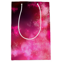 Sterrennacht Sky Pink Flare Birthday Gift Bag Medium Cadeauzakje