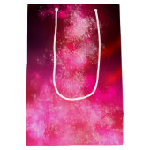 Sterrennacht Sky Pink Flare Birthday Gift Bag Medium Cadeauzakje (Achterkant)