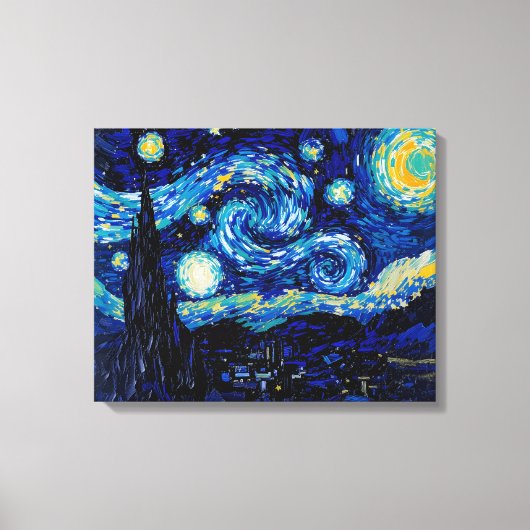 Sterrennacht Sky Premium Wrapped Canvas Muurkunst (Voorkant)