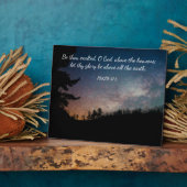 Sterrennacht Sky Silhouet Schrift Fotoplaat (Zijkant)