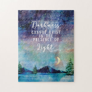 Sterrennacht sky spirituele quote waterverf legpuzzel