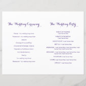 Sterrennacht sky trouwprogramma (Achterkant)