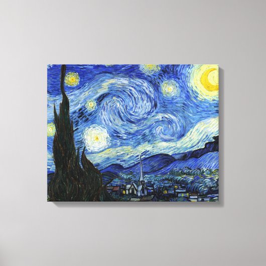 Sterrennacht Sky Vincent van Gogh Canvas Afdruk (Voorkant)