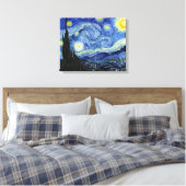 Sterrennacht Sky Vincent van Gogh Canvas Afdruk (Insitu (Slaapkamer))
