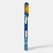 Sterrennacht Snowman Kerst Kaart Case-Mate iPhone Case (Achterkant / Rechts)