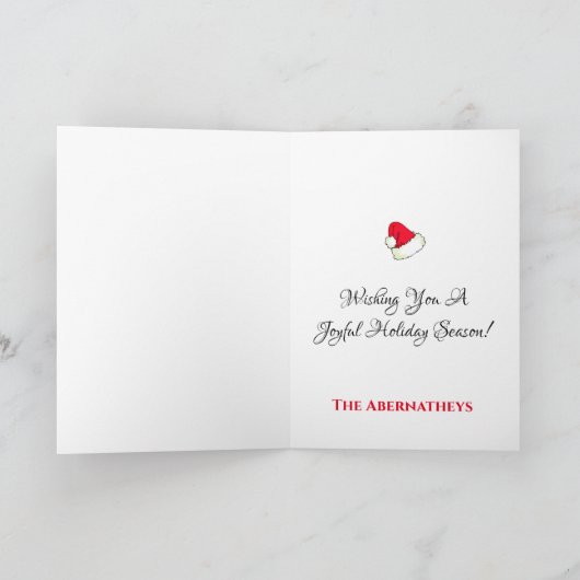 Sterrennacht Southwest Cactus Custom Feestdagen Kaart (Binnen)