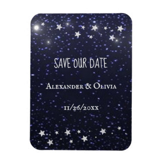 Sterrennacht sparen de Datum Magnet Magneet