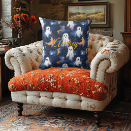 Sterrennacht Specters Halloween Kussen met Naam