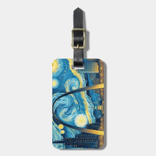 Sterrennacht St. Louis Missouri Bagagelabel (Voorkant verticaal)