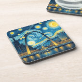 Sterrennacht St. Louis Missouri Bier Onderzetter (Linkerzijde)