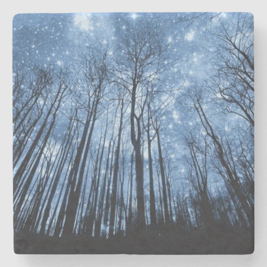 Sterrennacht Stenen Onderzetter (Voorkant)