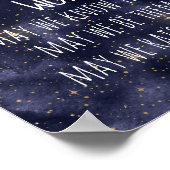 Sterrennacht Sterke vrouwen Motivatie Poster (Hoek)