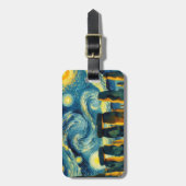 Sterrennacht Stonehenge Bagagelabel (Voorkant verticaal)