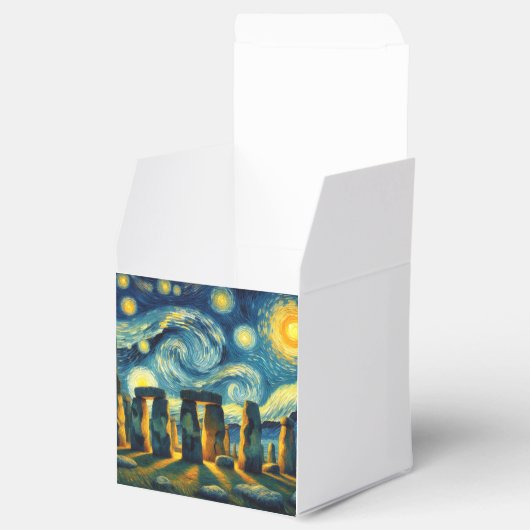 Sterrennacht Stonehenge Bedankdoosjes (Geopend)