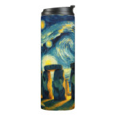 Sterrennacht Stonehenge Thermosbeker (Gedraaid links)