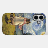 Sterrennacht Stroll – Gezellige Wasbeer Kunst Case-Mate iPhone Case (Achterkant (horizontaal))