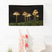 Sterrennacht stromende paddenstoelen spandoek (Insitu)