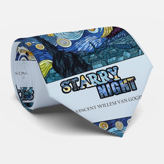sterrennacht Stropdas (Opgerold)