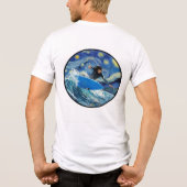 Sterrennacht Surfer Tri-Blend Shirt (Achterkant)