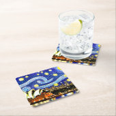 Sterrennacht Sydney Australia Opera House Kartonnen Onderzetters (Insitu)