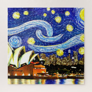 Sterrennacht Sydney Australia Opera House Legpuzzel
