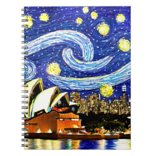 Sterrennacht Sydney Australia Opera House Notitieboek