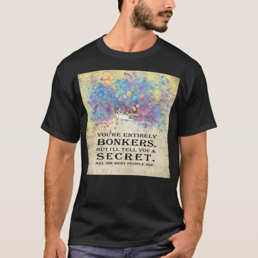 Sterrennacht Tea Party - Alice in Wonderland Bonke T-shirt (Voorkant)