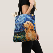 STERRENNACHT THEMA GOLDEN RETRIEVER DOG TOTE BAG (Dichtbij)