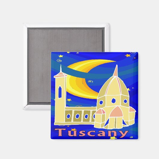 Sterrennacht Toscane Magneet (Voorkant / Achterkant)