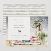 Sterrennacht Tropische Cabana sparen de Kaart van  (Voorkant / Achterkant)