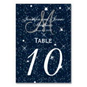 Sterrennacht Trouwtafel Nummer Kaart (Achterkant)